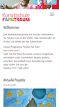 Mobile Screenshot of kunstschule-farbtraum.de